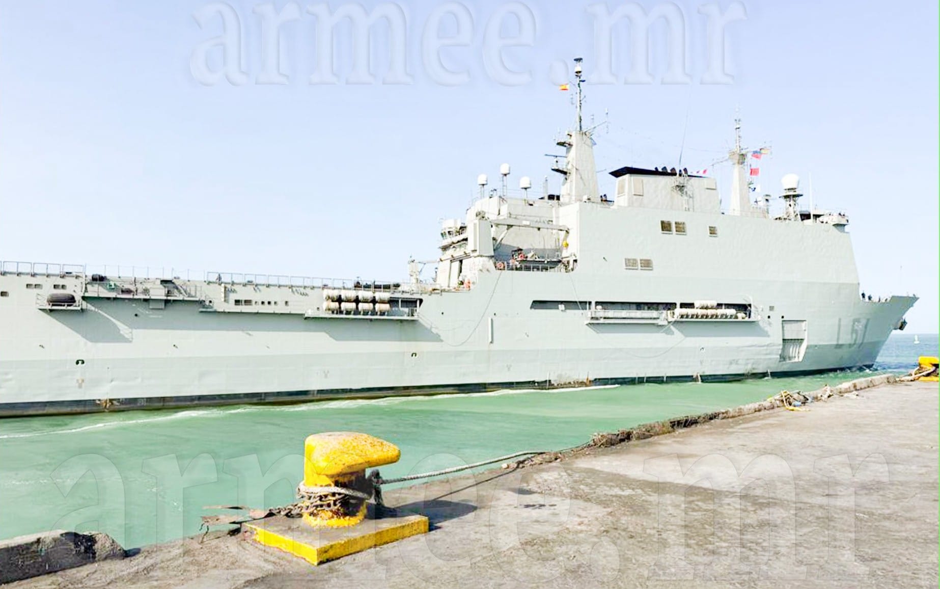 السفينة البرمائية الإسبانية "غاليسيا" تختتم زيارة لميناء نواكشوط