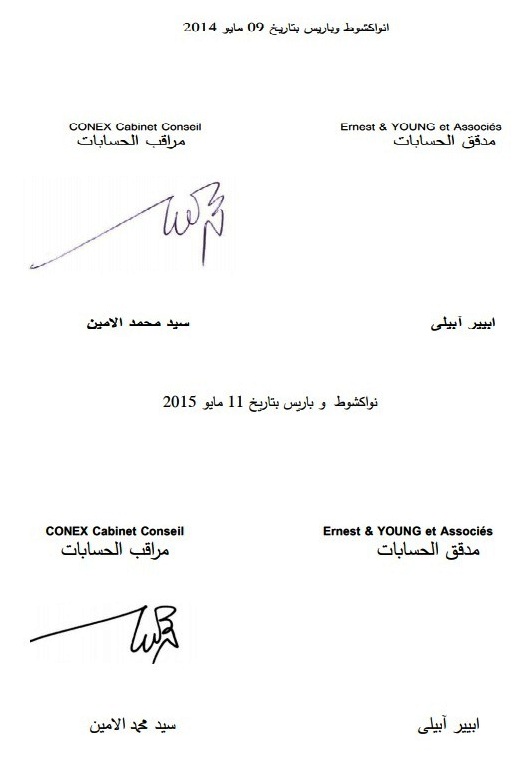 مهام تدقيق عامي 2014 و 2015 وعليهما نفس الأسماء