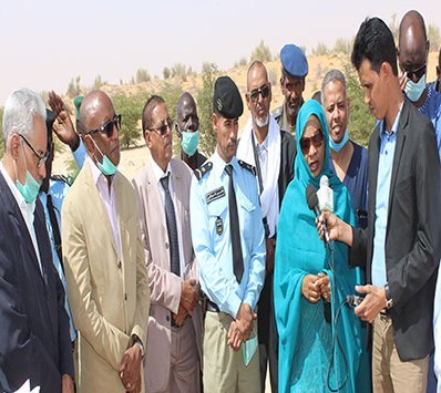 وزيرة التجارة خلال حديثه على هامش إحراق المواد منتهية الصلاحية (وما)
