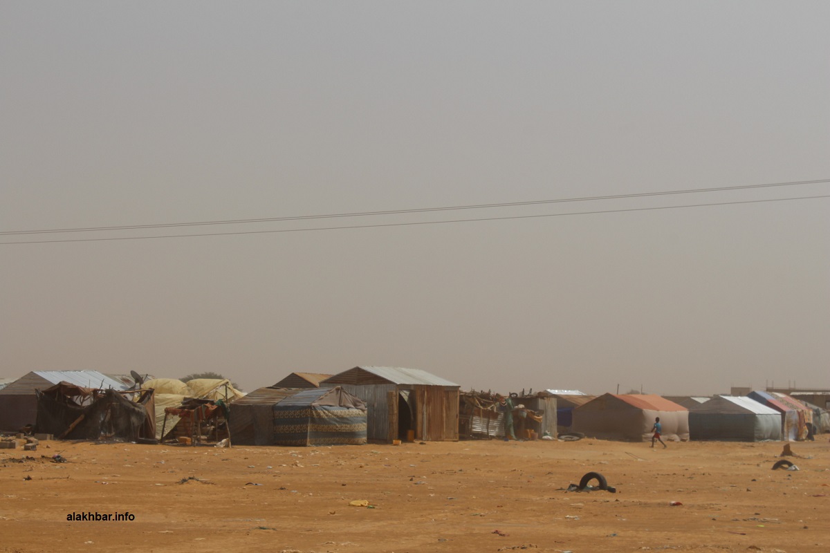 الحي الذي تقطنه الأسرة في روصو عاصمة ولاية الترارزة 