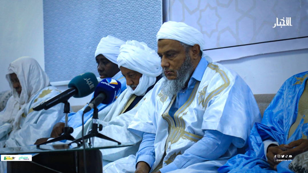 رئيس مجلس شورى المستقبل العلامة الددو خلال اففتاح دورة المجلس اليوم 