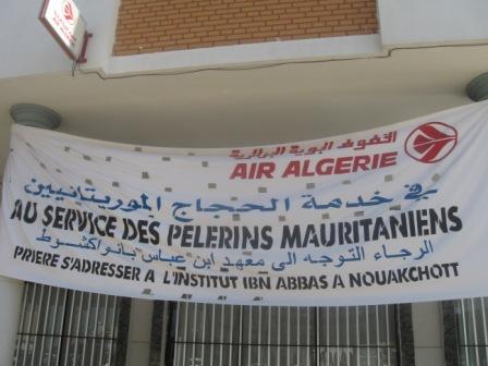 الخطوط الجوية الجزائرية نشرت إعلاناتها في العاصمة نواكشوط (تصوير الأخبار) 