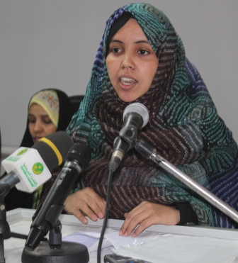 مريم منت الجنيد المتحدثة باسم اللجنة التحضيرية (تصوير الأخبار)