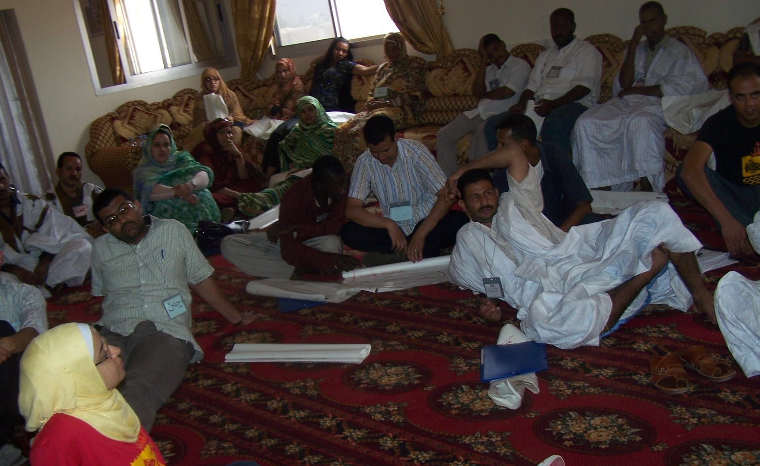 جانب من المشاركين في الملتقى الشبابي الأول حول سياسة التمكين بازويرات (تصوير الأخبار)