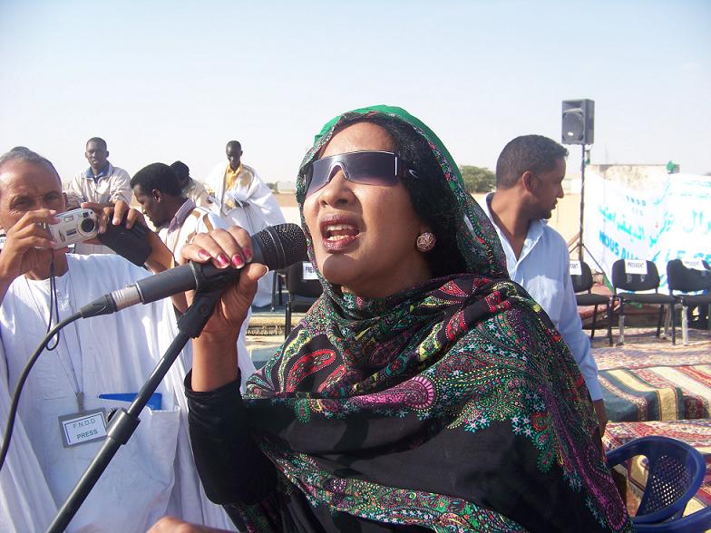  بنت حنبارة فنانة منضوية تحت لواء الجبهة  (تصوير الأخبار)