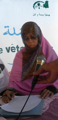 الأمينة العامة للجمعية خدي منت سيدى محمود