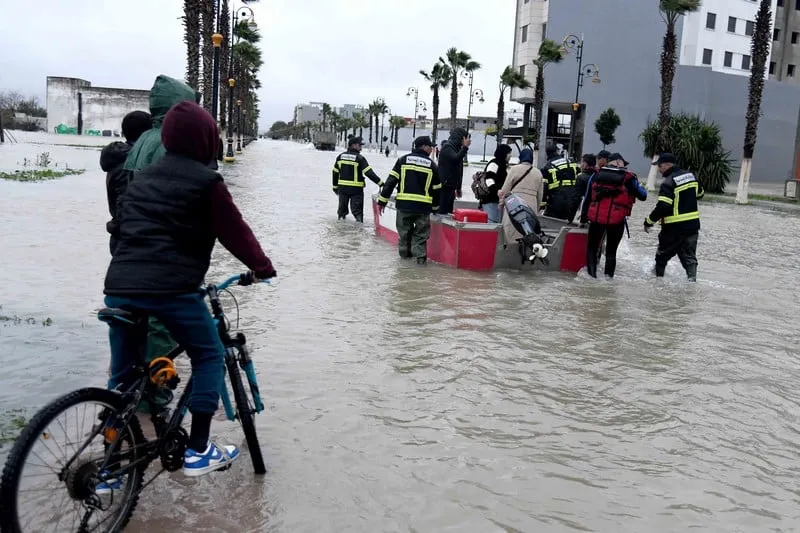 المغرب: إجلاء 108 ٱلاف شخص بسبب الفيضانات والسيول