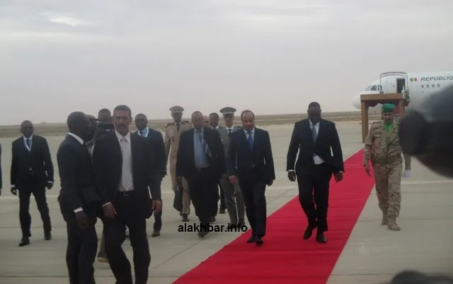 10 صور من استقبال الرئيس السنغالي بمطار نواكشوط