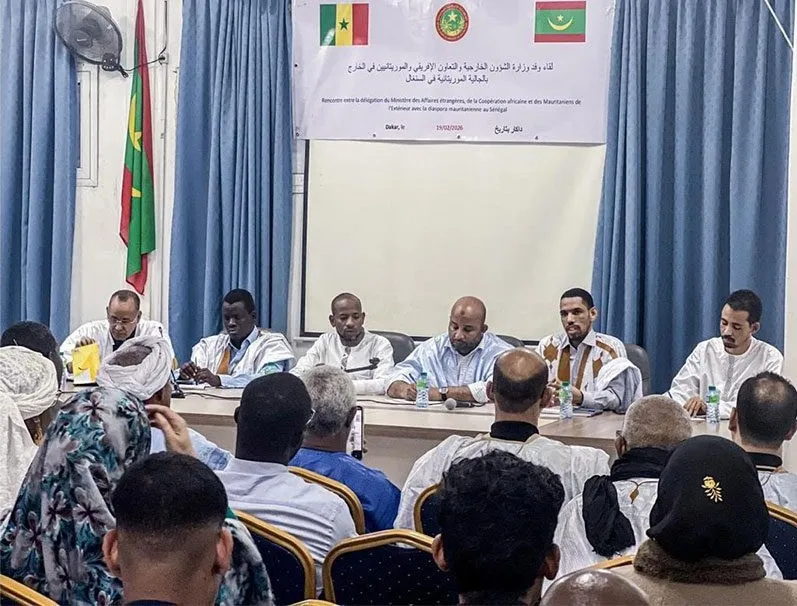 بعثة من وزارة الخارجية تلتقي الجالية الموريتانية في السنغال