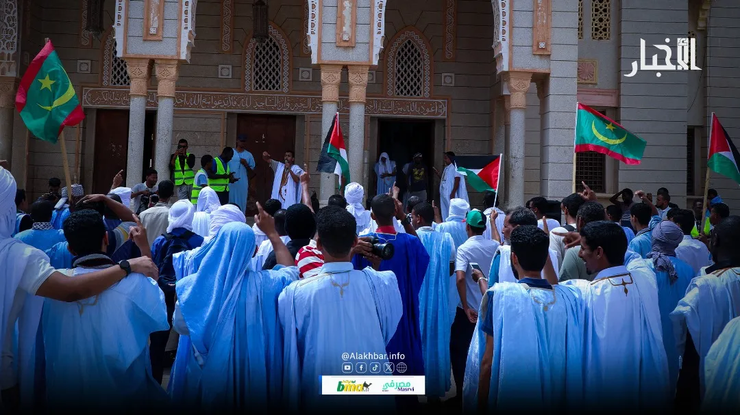 احتجاجات بنواكشوط تنديدا باستمرار الإبادة واستهداف إيران