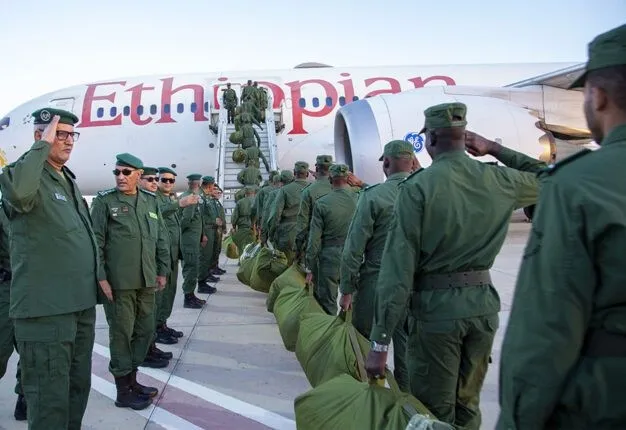 وحدة عسكرية موريتانية تغادر إلى وسط إفريقيا