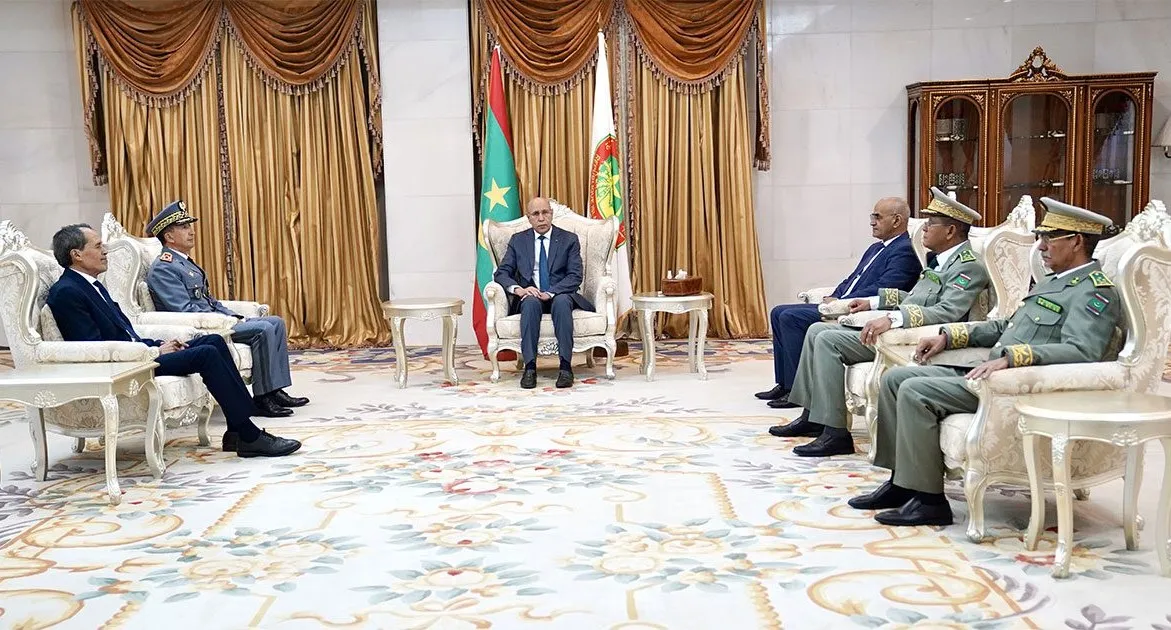 غزواني يستقبل المفتش العام للجيش المغربي