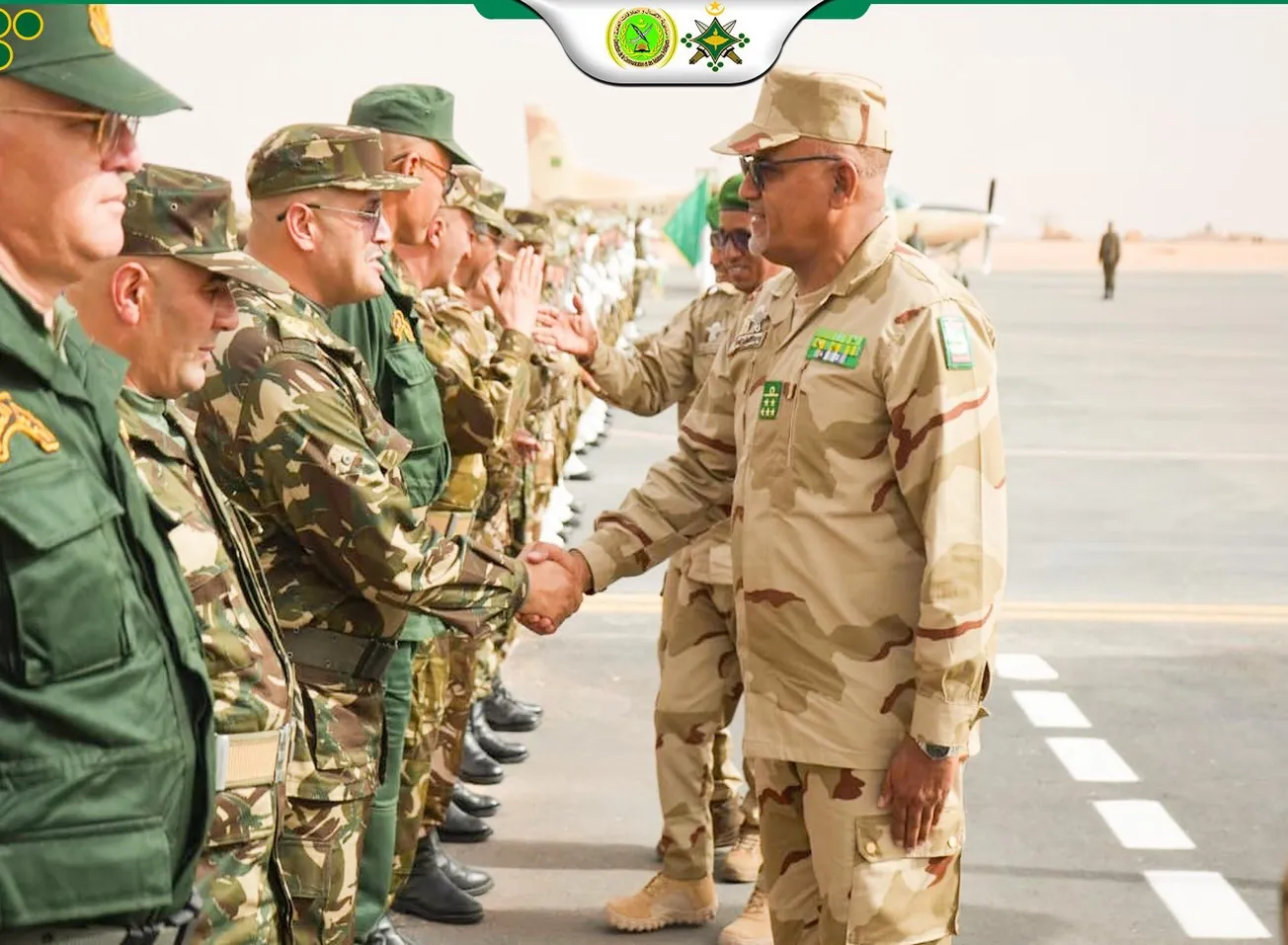 اجتماع تنسيقي بين الجيشين الموريتاني والجزائري بتندوف