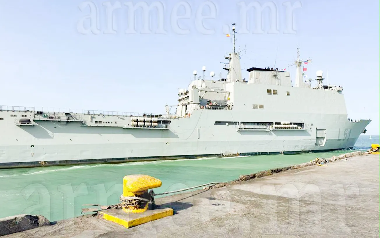 السفينة البرمائية الإسبانية "غاليسيا" تختتم زيارة لميناء نواكشوط