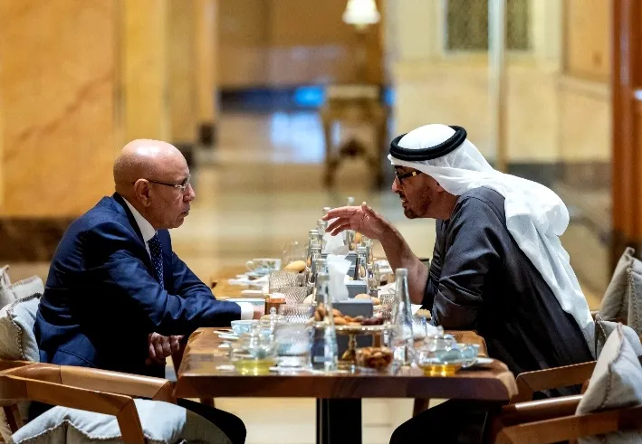 غزواني يتباحث مع بن زايد في أبو ظبي