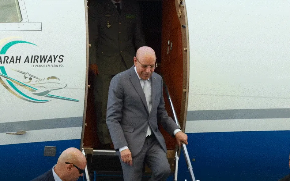 غزواني يتوقف بتشاد في طريقه إلى نواكشوط