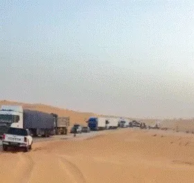 إغلاق طريق نواكشوط - نواذيبو عند الكلم 140 إثر تعطل شاحنة
