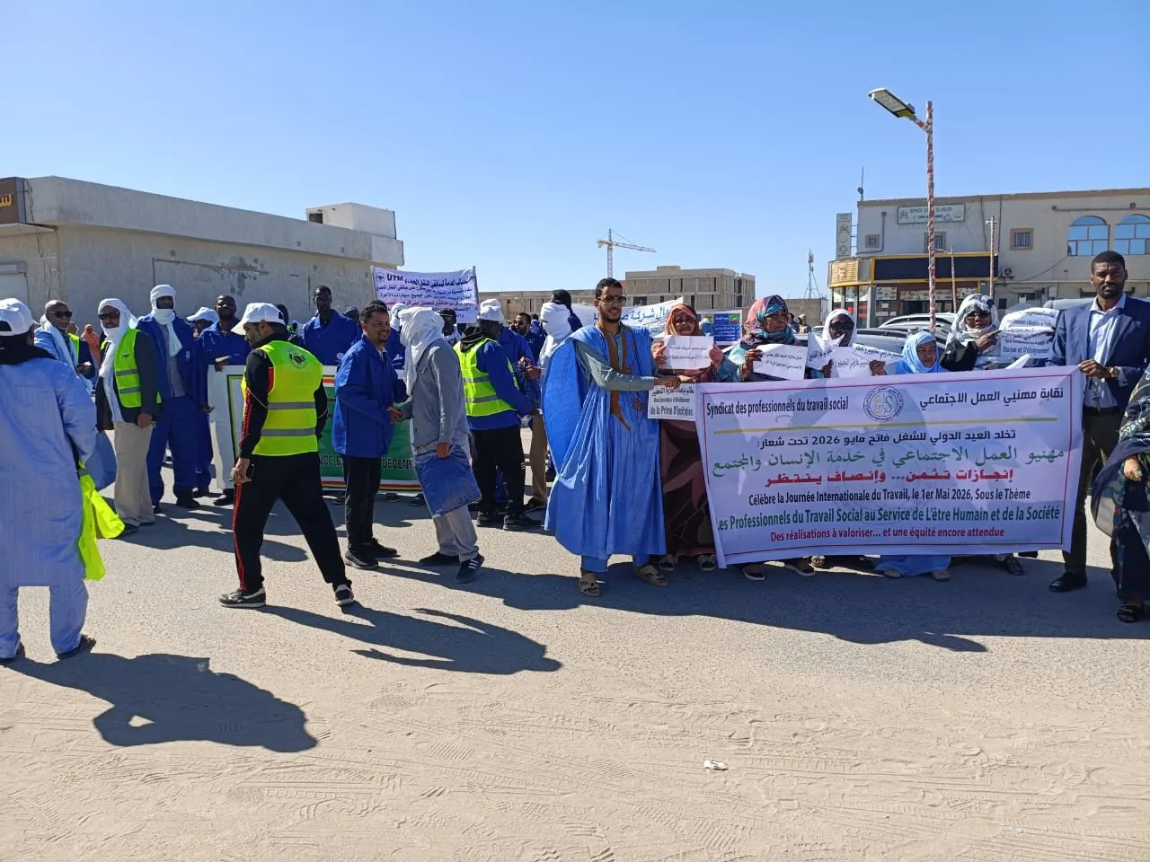 القطع الأرضية وإلغاء ضرائب الرواتب أبرز مطالب شغيلة نواذيبو