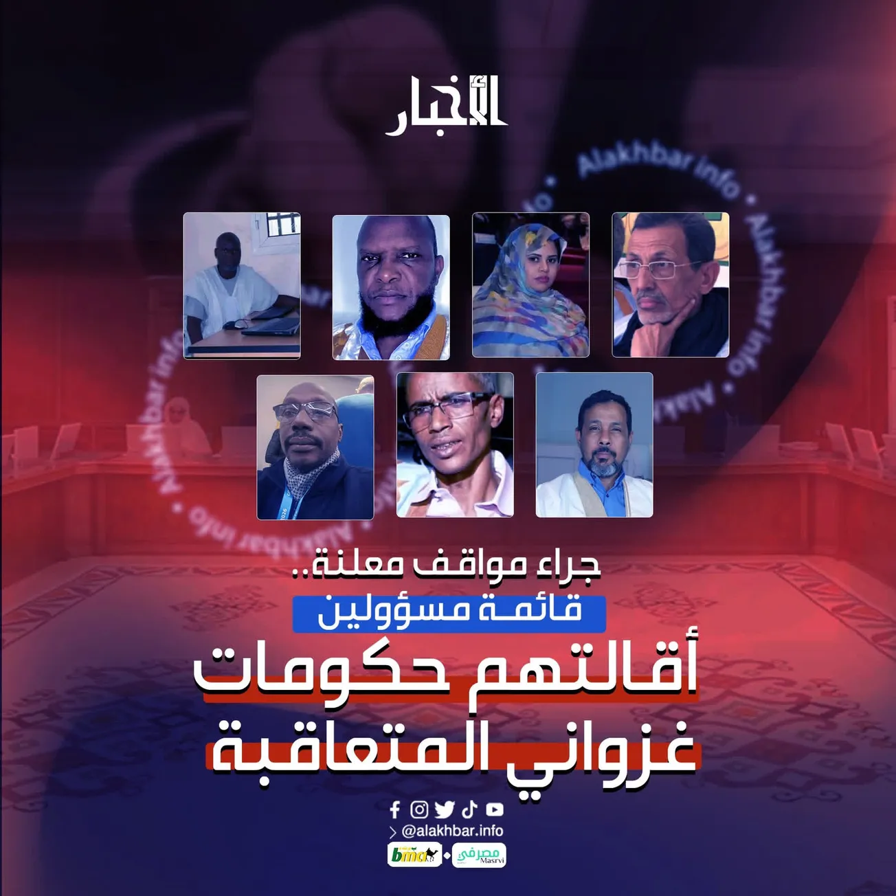 جراء مواقف معلنة.. قائمة مسؤولين أقالتهم حكومات غزواني المتعاقبة