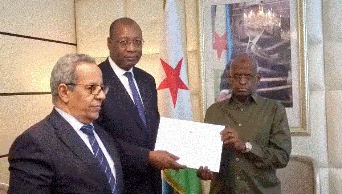غزواني يبعث برسالة خطية إلى رئيس جيبوتي