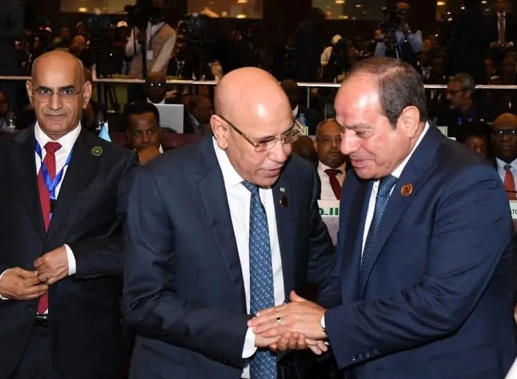 غزواني لنظيره المصري: حريصون على العمل معكم لتطوير علاقات البلدين
