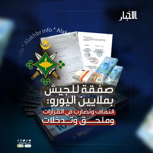 صفقة للجيش بملايين اليورو.. التفاف وتضارب في القرارات وملحق وتدخلات