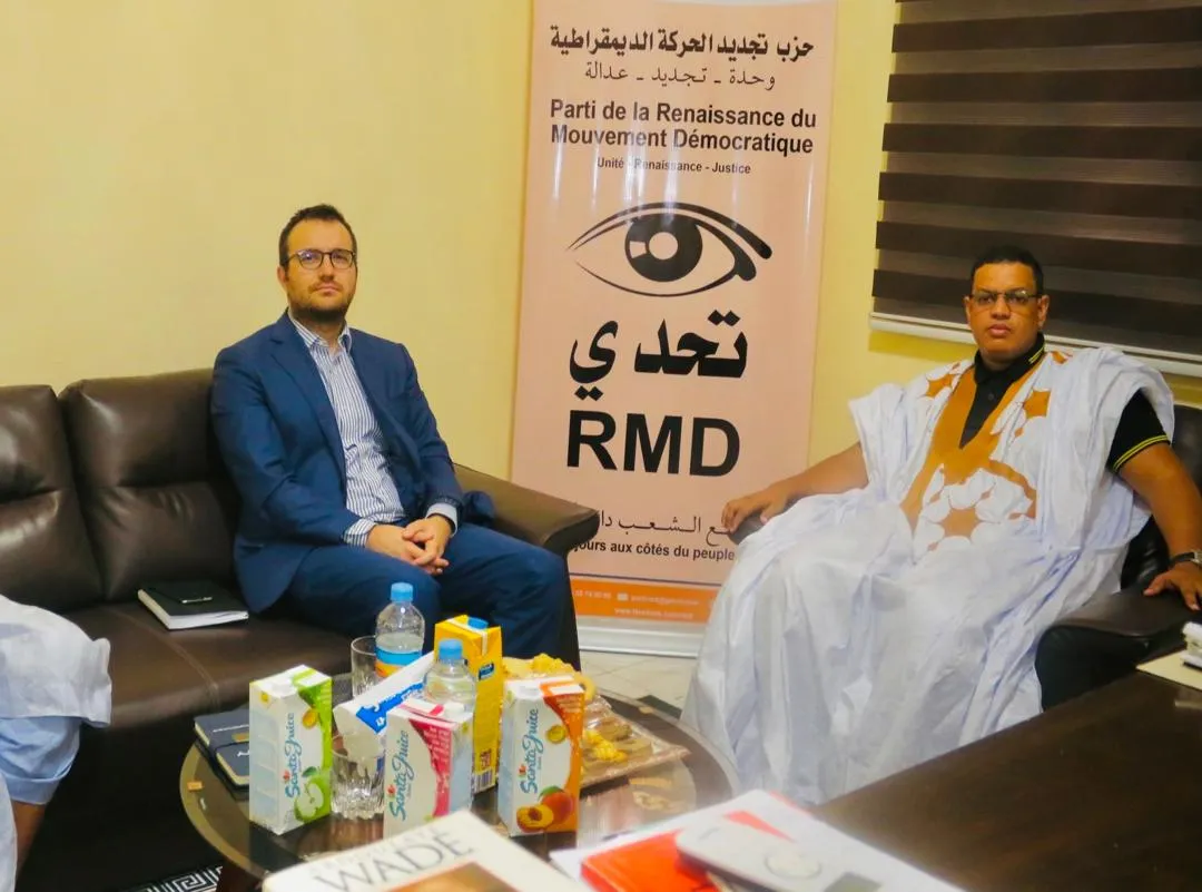 رئيس حزب "تحدي" يستقبل المستشار السياسي الأول بالسفارة الفرنسية