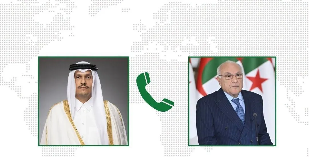 وزير خارجية الجزائر يتباحث هاتفيا مع نظيره القطري