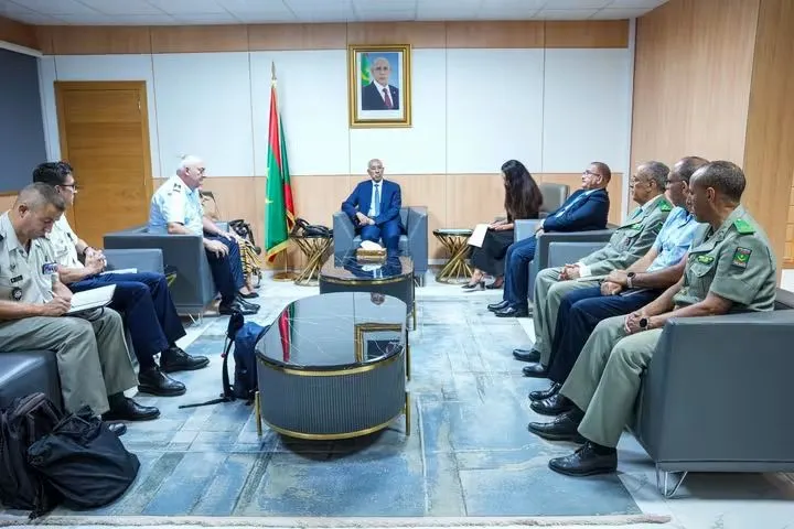 وزير الدفاع يبحث مع وفد من "الناتو" تعزيز التعاون العسكري