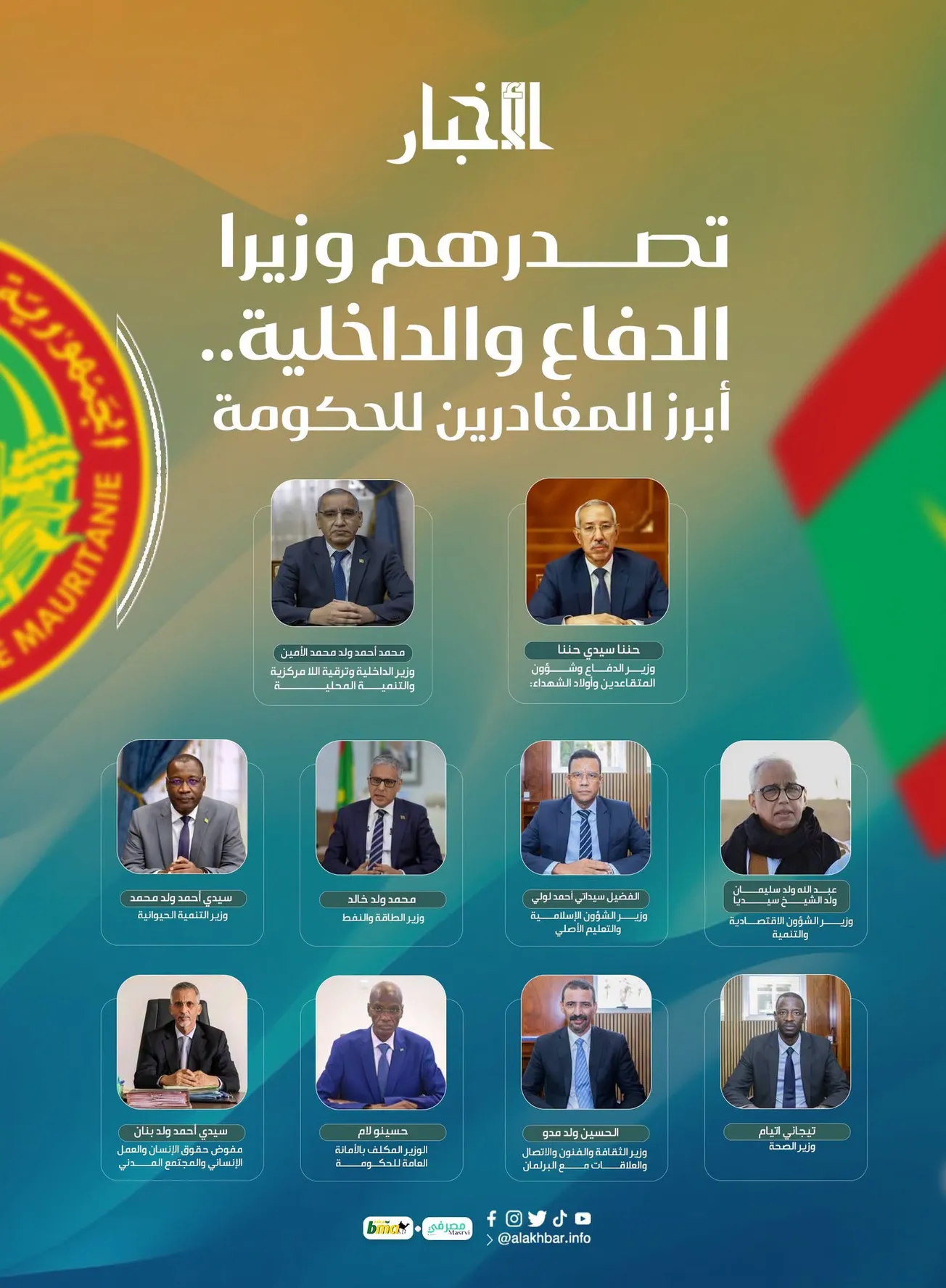 تصدرهم وزيرا الدفاع والداخلية.. أبرز المغادرين للحكومة