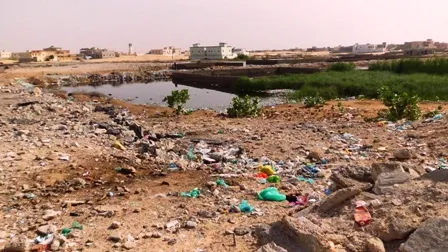 شكوى من مستنقعات آسنة بمقاطعة تفرغ زينه