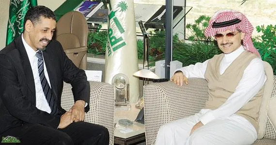 ولد عبد العزيز يدعو الوليد بن طلال للاستثمار موريتانيا