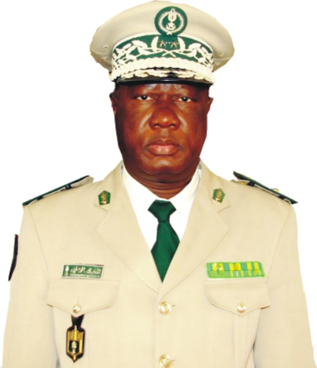 القائد العام لجهاز الدرك الموريتاني اللواء انجاك جينك (الأرشيف)