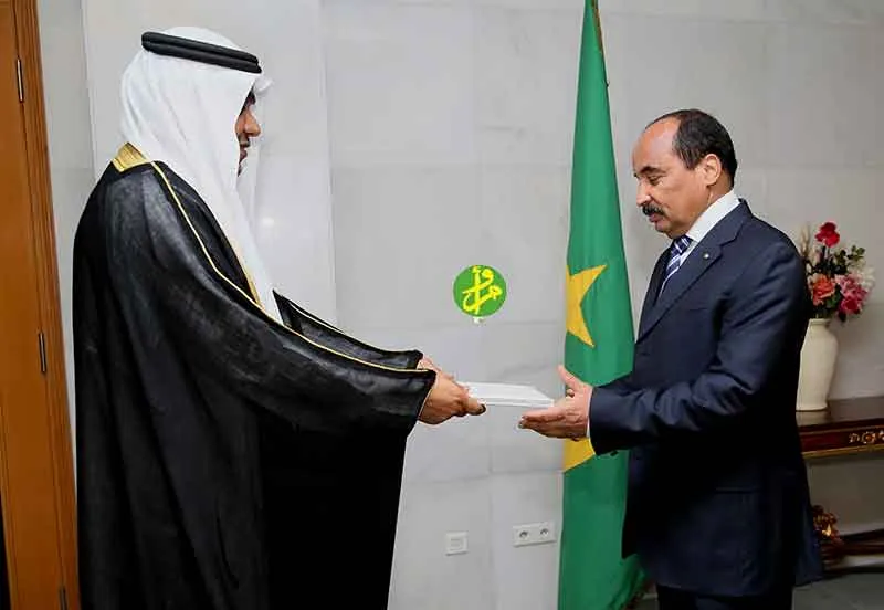 ولد عبد العزيز يتسلم اعتماد السفير الإماراتي الجديد