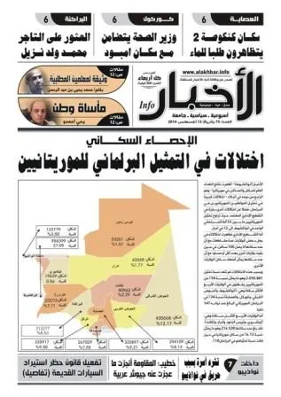 واجهة العدد الجديد من صحيفة الأخبار إنفو