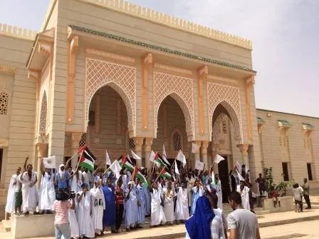 مظاهرات بموريتانيا نصرة لغزة