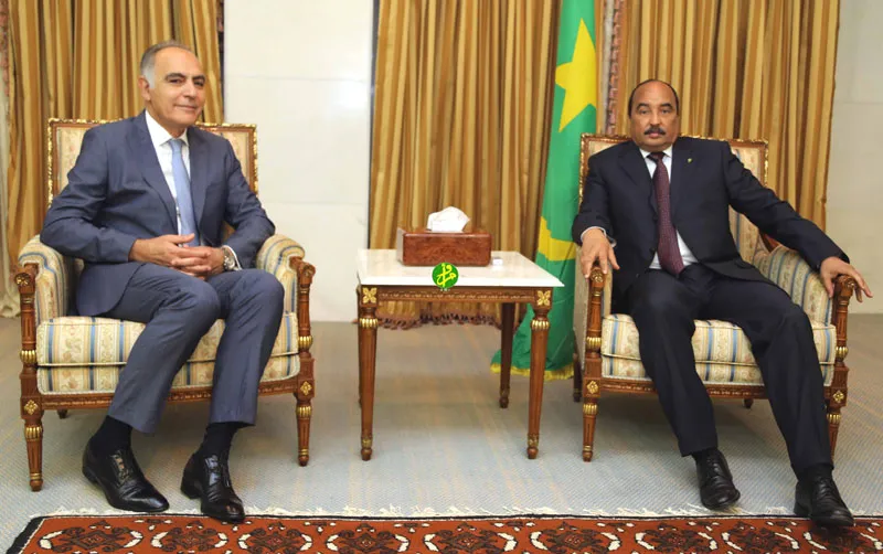ولد عبد العزيز يجتمع بوزير خارجية المغرب