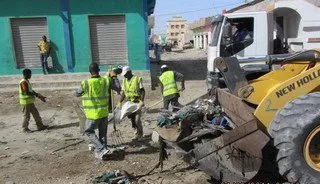 عملية تنظيف انواكشوط والتي تتولاها المجموعة الحضرية (موقع المجموعة ?