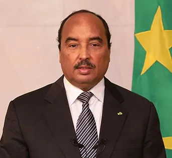 الرئيس الموريتاني محمد ولد عبد العزيز خلال خطابه اليوم (الوكالة الرس