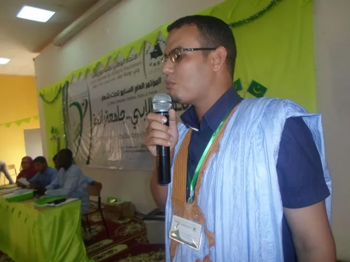 ممثل الطلاب بمجلس إدارة جامعة التكنولوجيا والطب محمد سالم ولد محمد ع