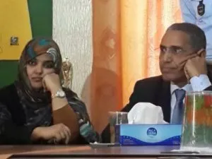 وزير العلاقات مع البرلمان إزيد بيه ولد محمد محمود، ومديرة التلفزيون 