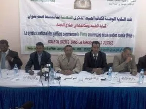 جانب من حفل افتتاح كتاب الضبط صباح اليوم في مدينة نواذيبو (تصوير الأخ