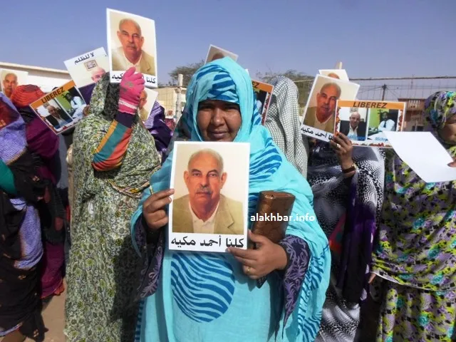وقفة احتجاجية بالزويرات للمطالبة بإطلاق سراح ولد مكيه