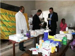 جانب من اليوم الصحي الذى نظمته جمعية مجتمع الأمل في حي الترحيل بمدين?