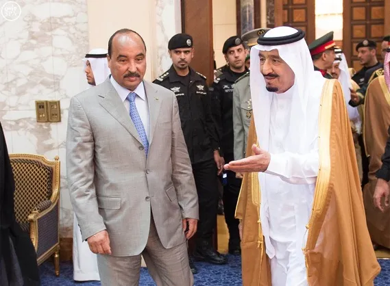 برقية من ولد عبد العزيز للملك السعودي سلمان