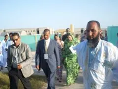 ممثلو الجمعية المغربية مع رئيس جمعية سنابل الخير