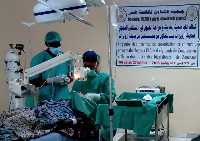 إحدى العمليات التي أجريت خلال الأيام الصحية بالزويرات