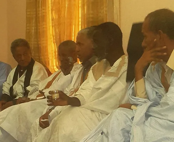 جانب من حضور الصالون الأدبي والثقافي للولي ولد محمودن بانواكشوط (الأ