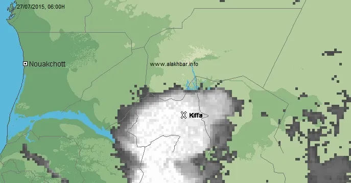 توزع السحب فجر اليوم عند الساعة السادسة(الأخبار)