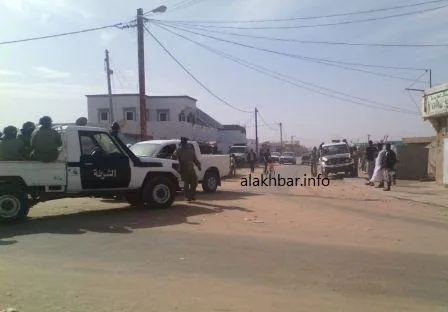 جانب من المناوشات التي عرفتها بعض شوارع روصو بين الأمن والطلاب المحت